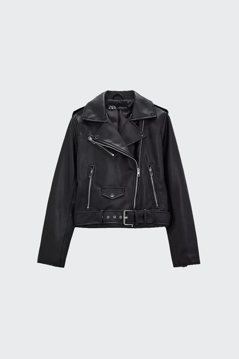 Virale Lederjacke