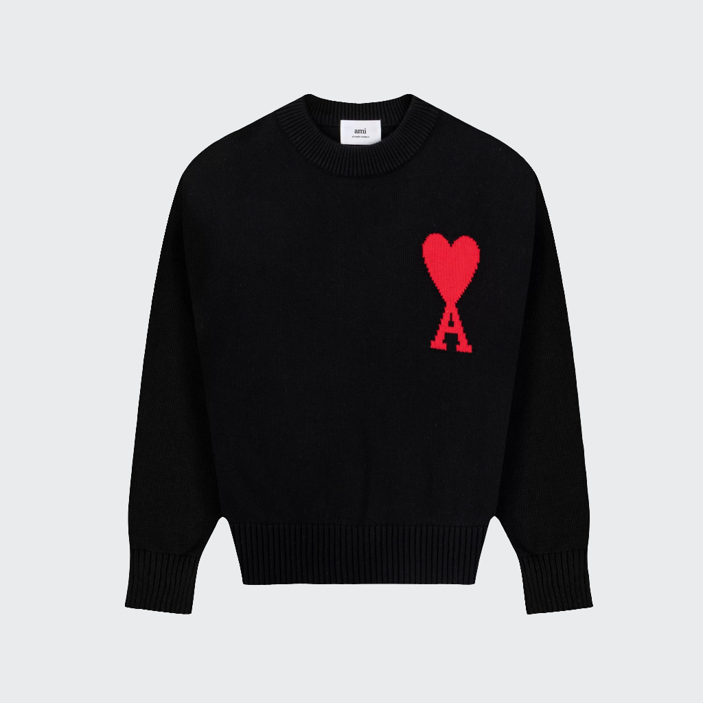 Heart Patch Sweater Men