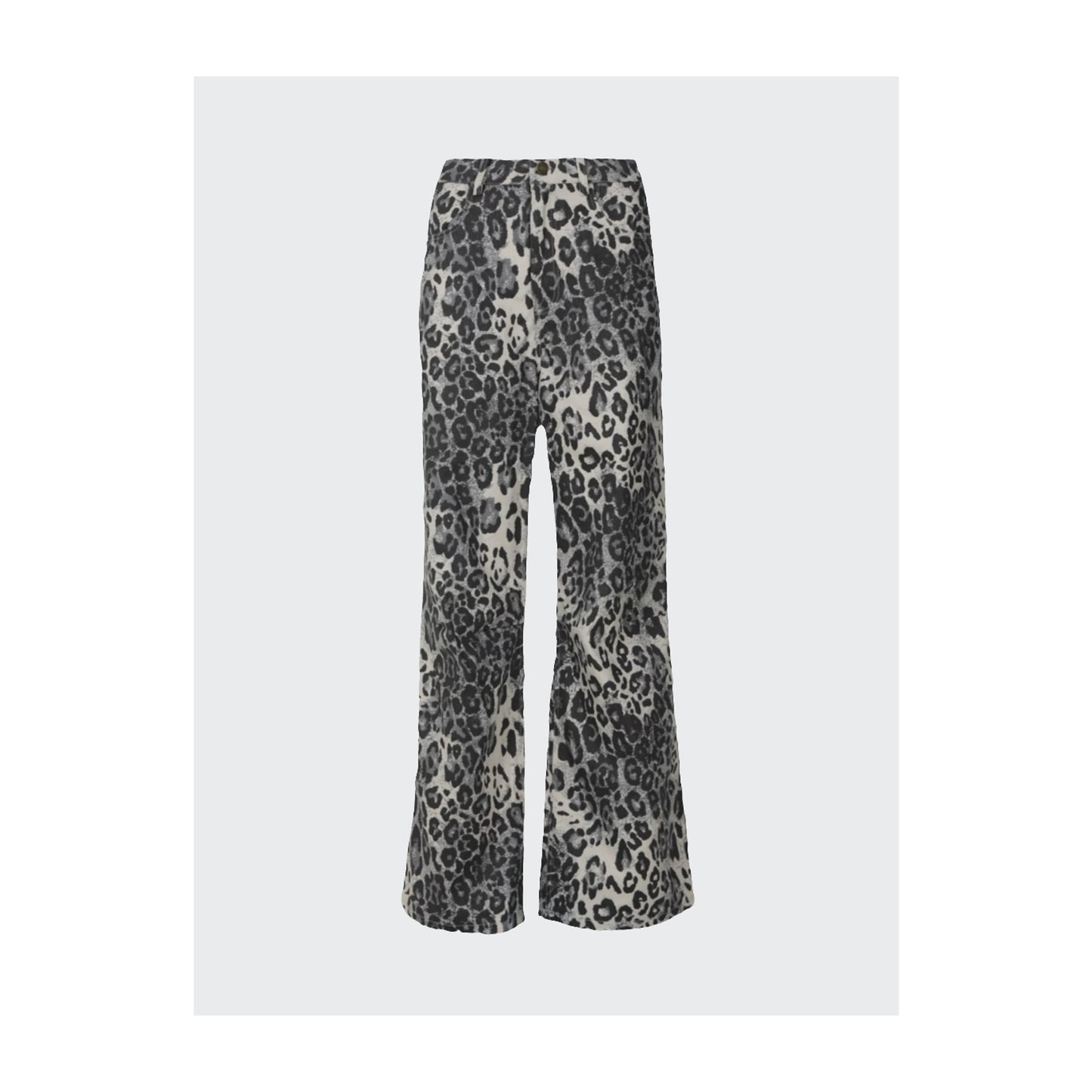 Leopard Denim Jeans