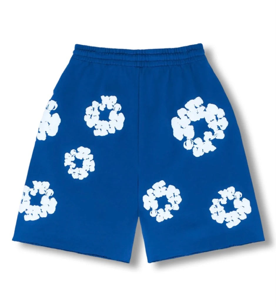 Flower Shorts Blue