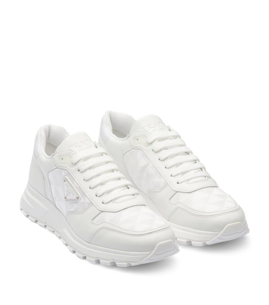 Leder-Nylon Sneaker