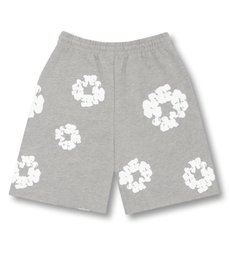 Flower Shorts Grey