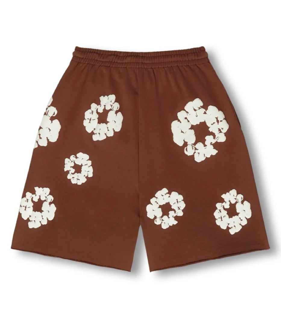 Flower Shorts Brown