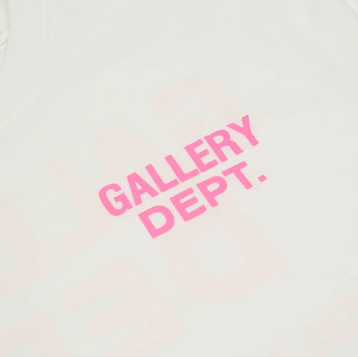 Distressed Print Tee Pink