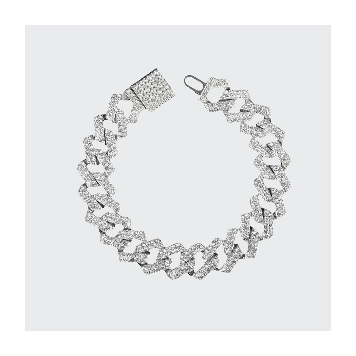 Iced Out Bracelet - Silber