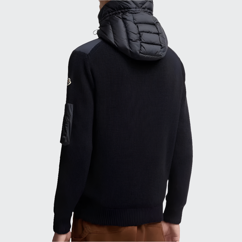 Gesteppte Strickjacke V1