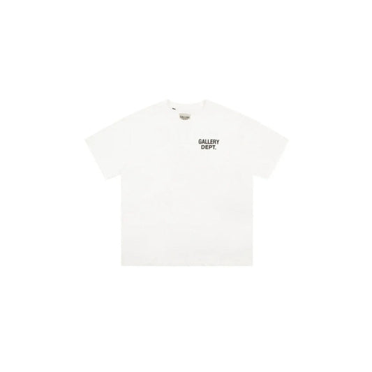 Distressed Print Tee Schwarz