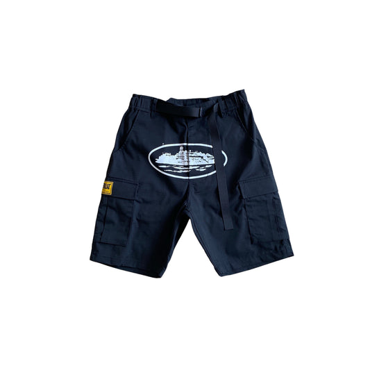 Alcatraz Cargo Shorts Black