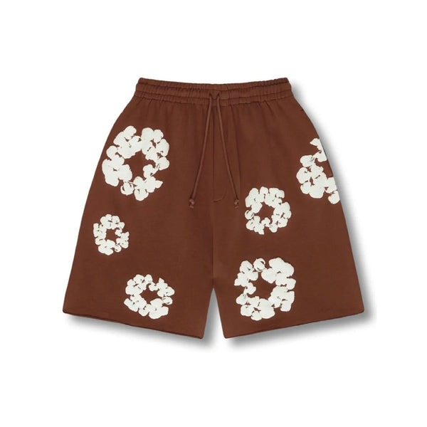 Flower Shorts Brown