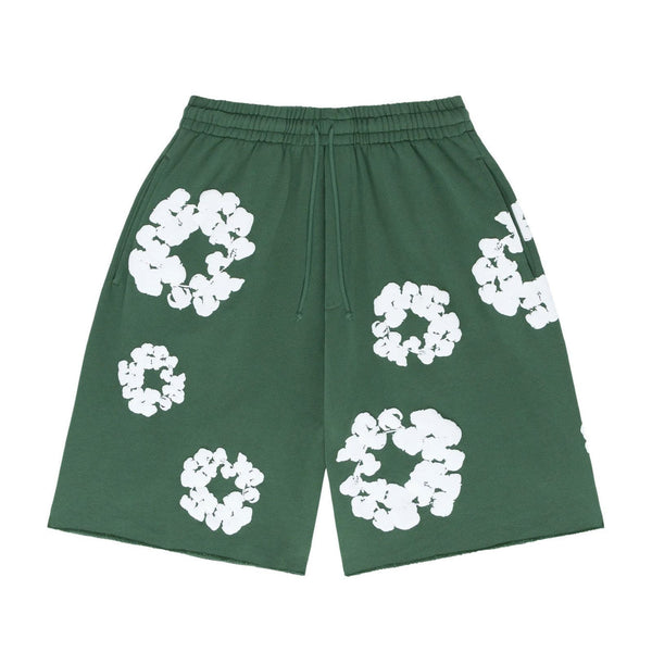 Flower Shorts Green