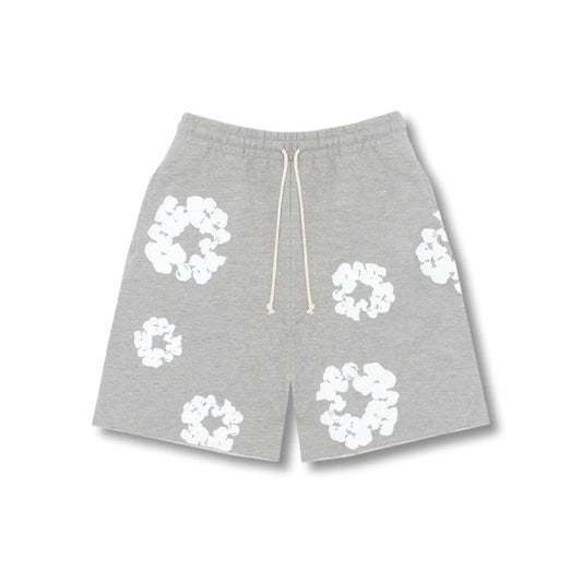 Flower Shorts Grey