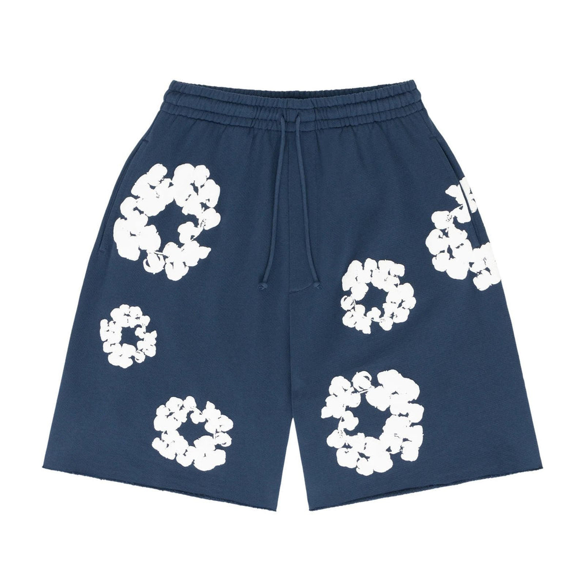 Flower Shorts Navy Blue