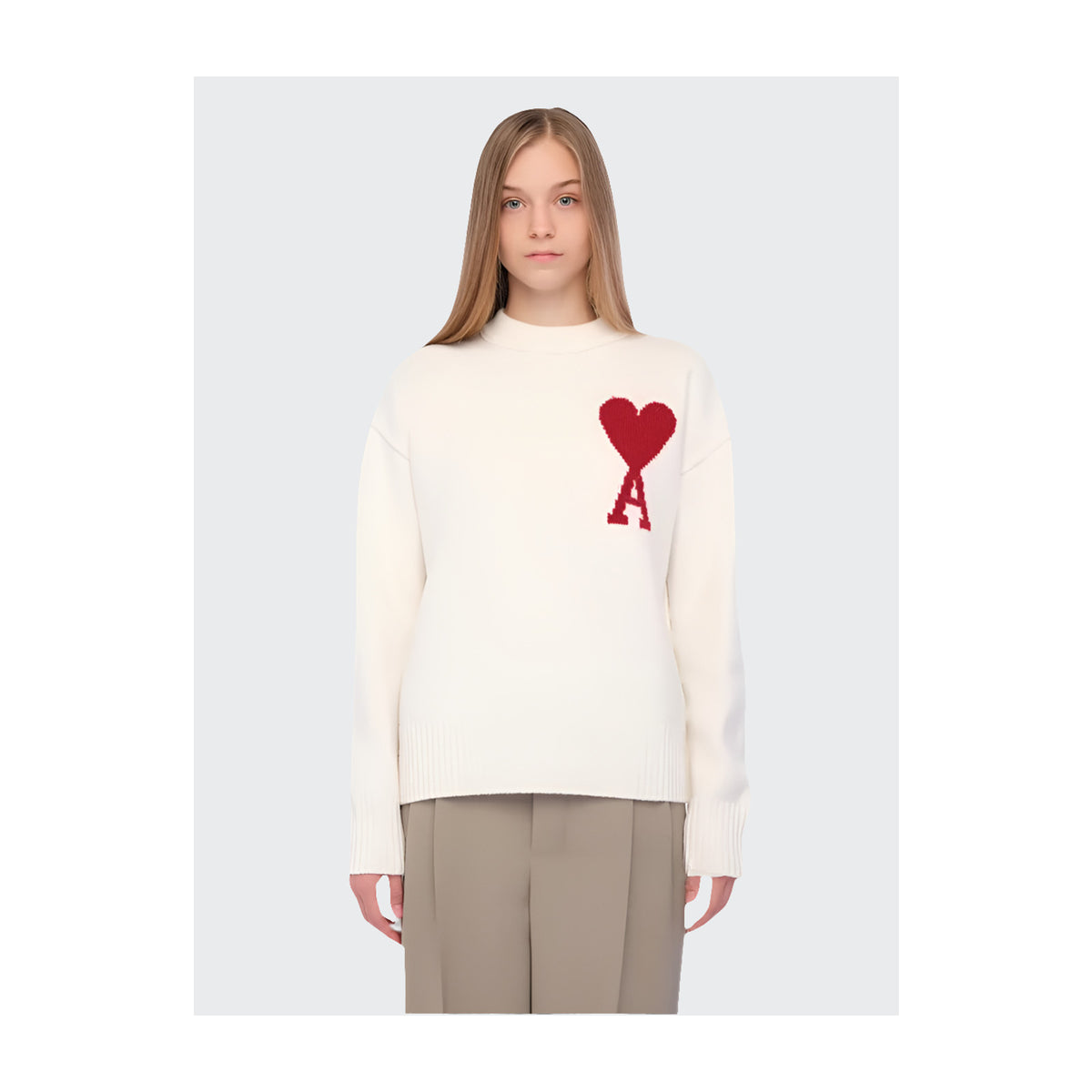 Heart Patch Sweater Women