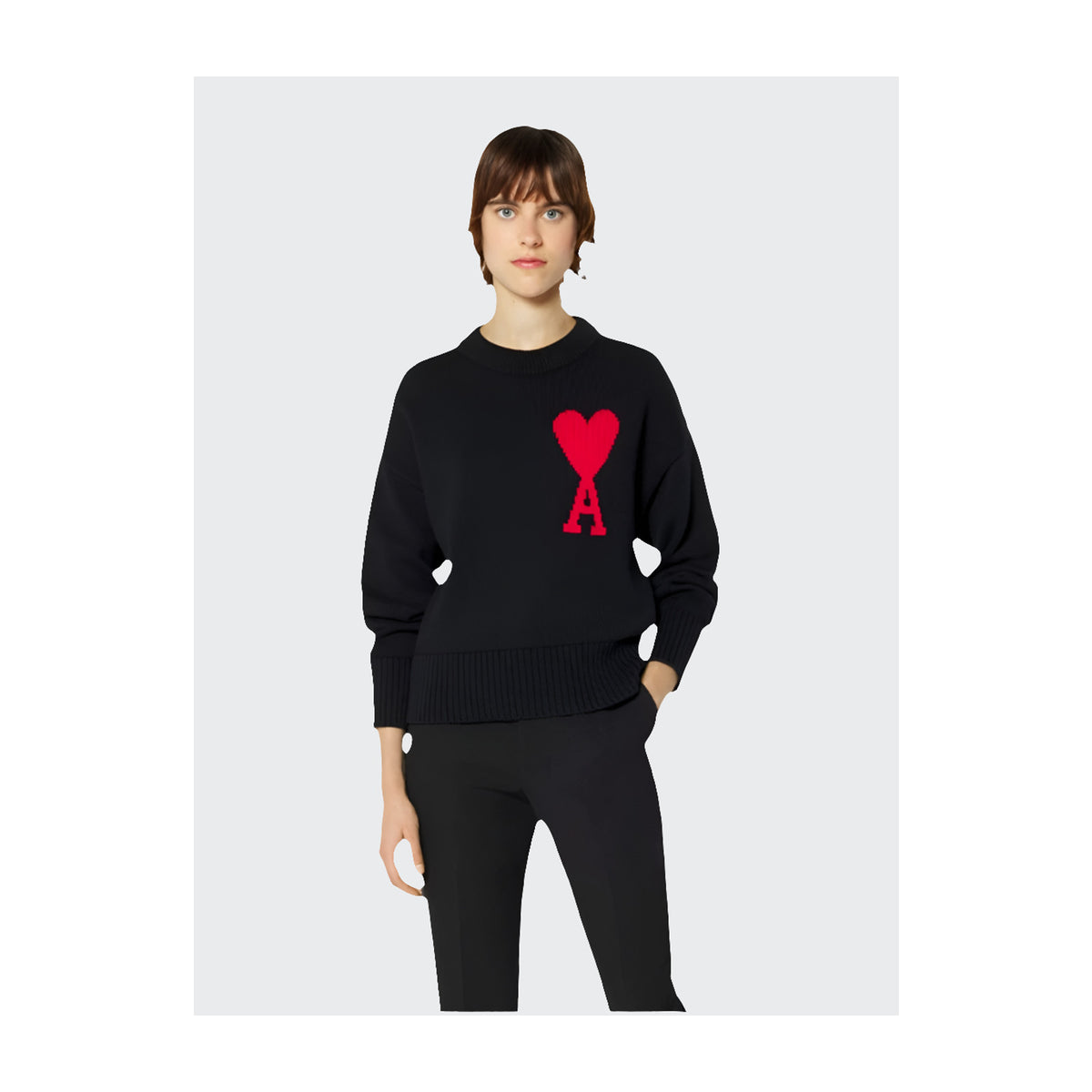 Heart Patch Sweater Women