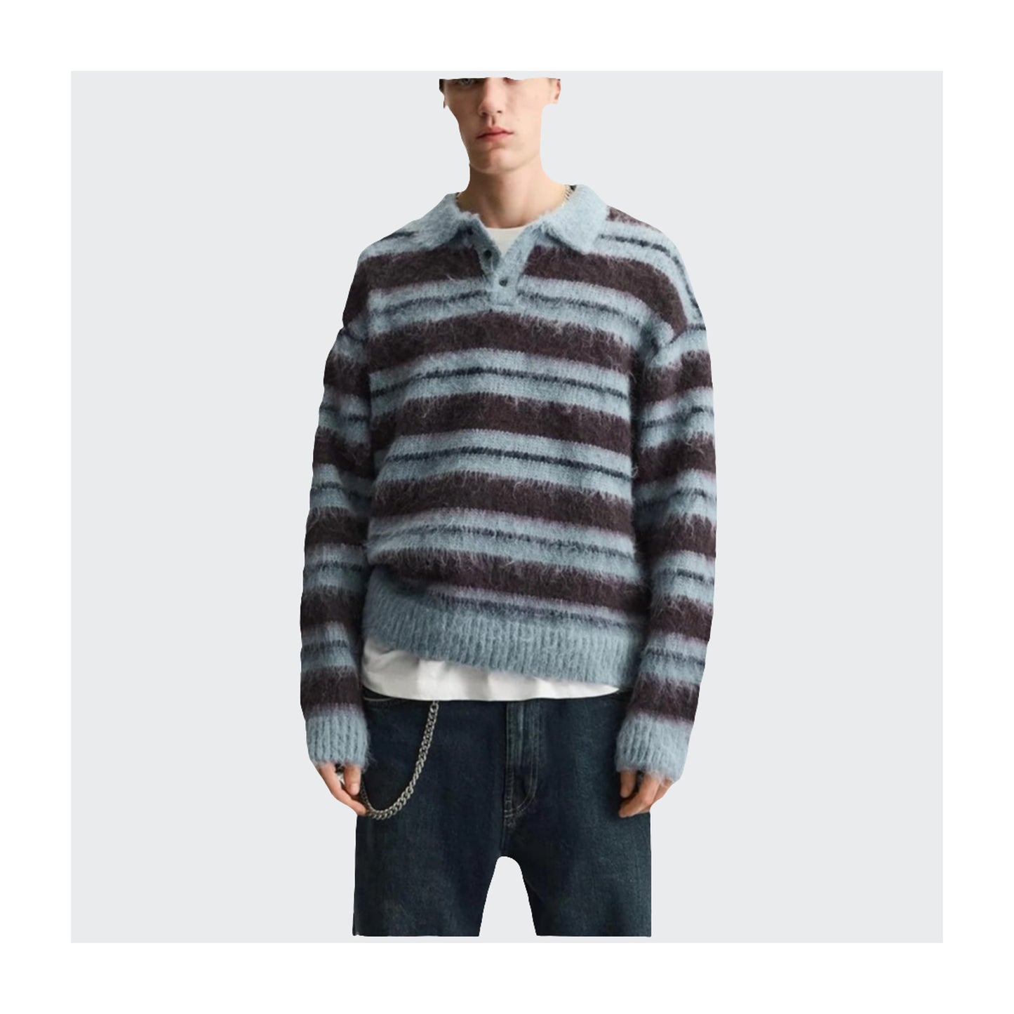 Strick-Poloshirt