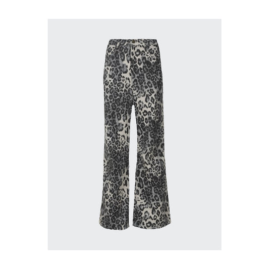 Leopard Denim Jeans