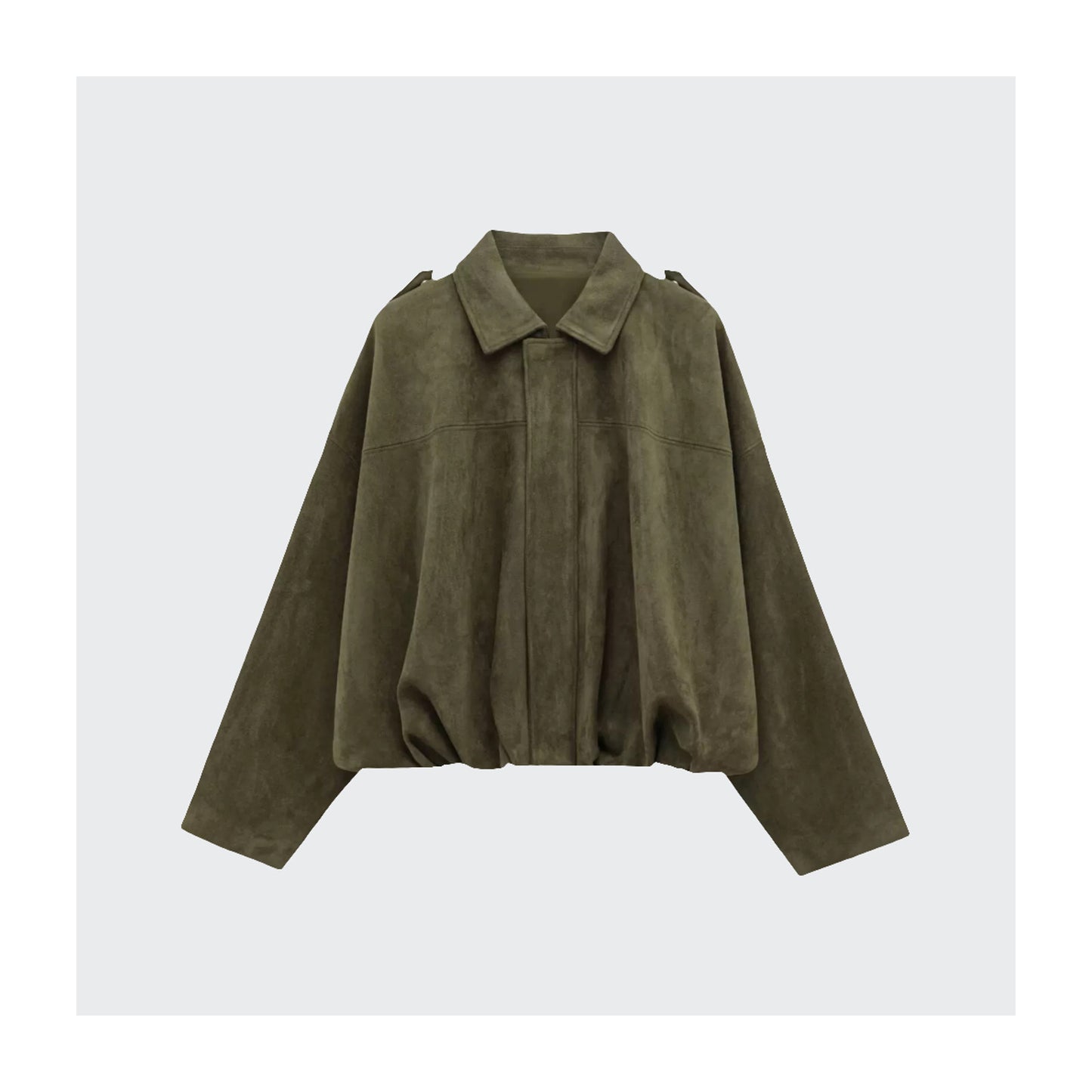 Bomberjacke aus Wildlederimitat