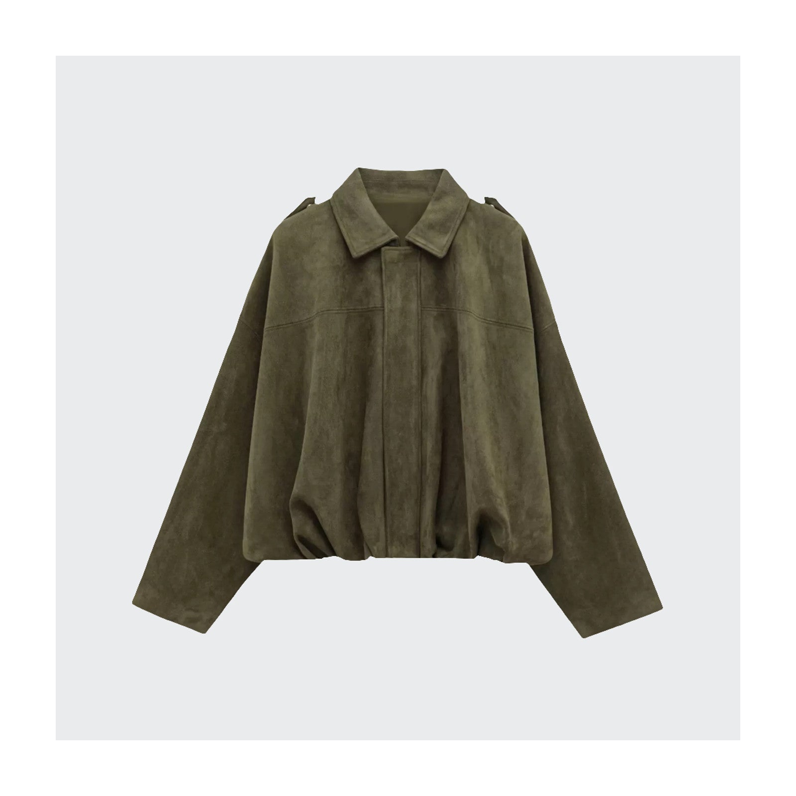 Bomberjacke aus Wildlederimitat