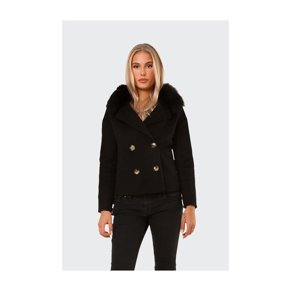 Double Button Cashmere Coat