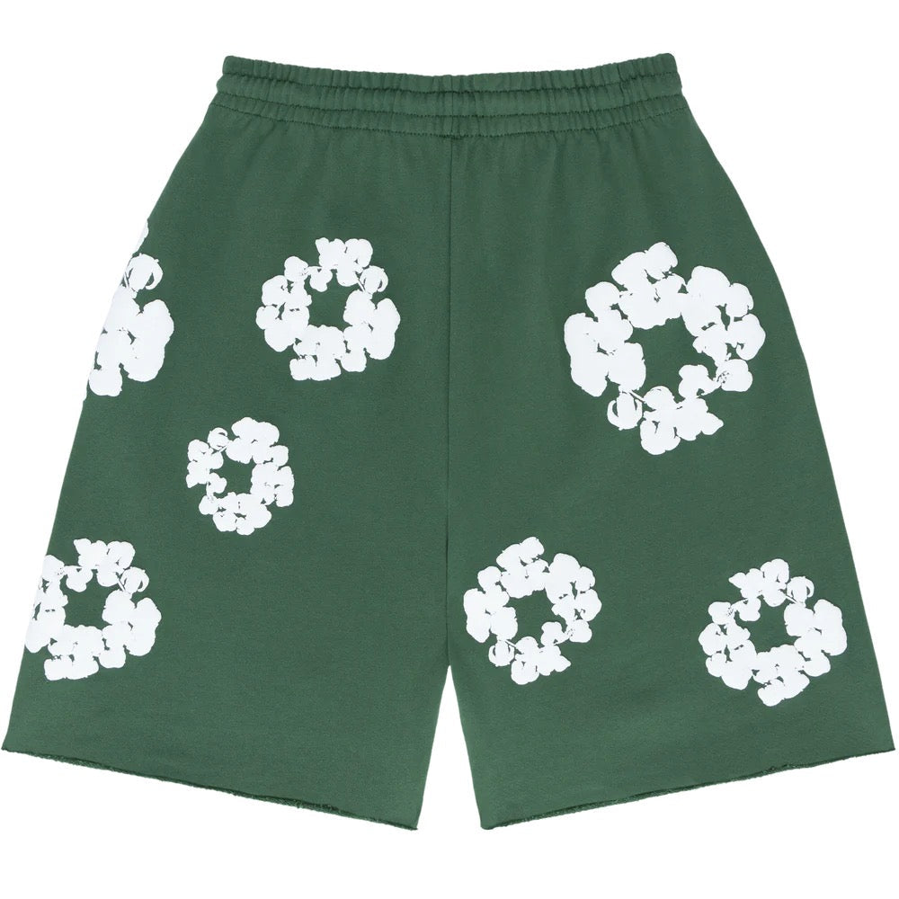 Flower Shorts Green