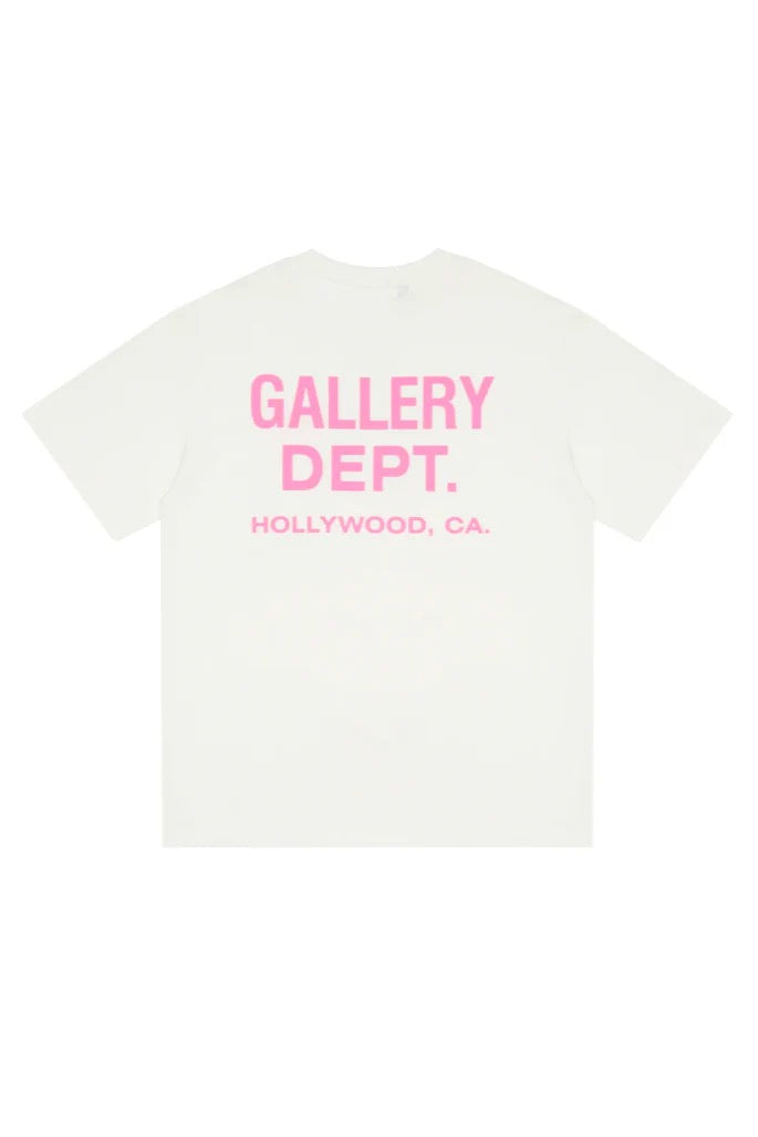 Distressed Print Tee Pink