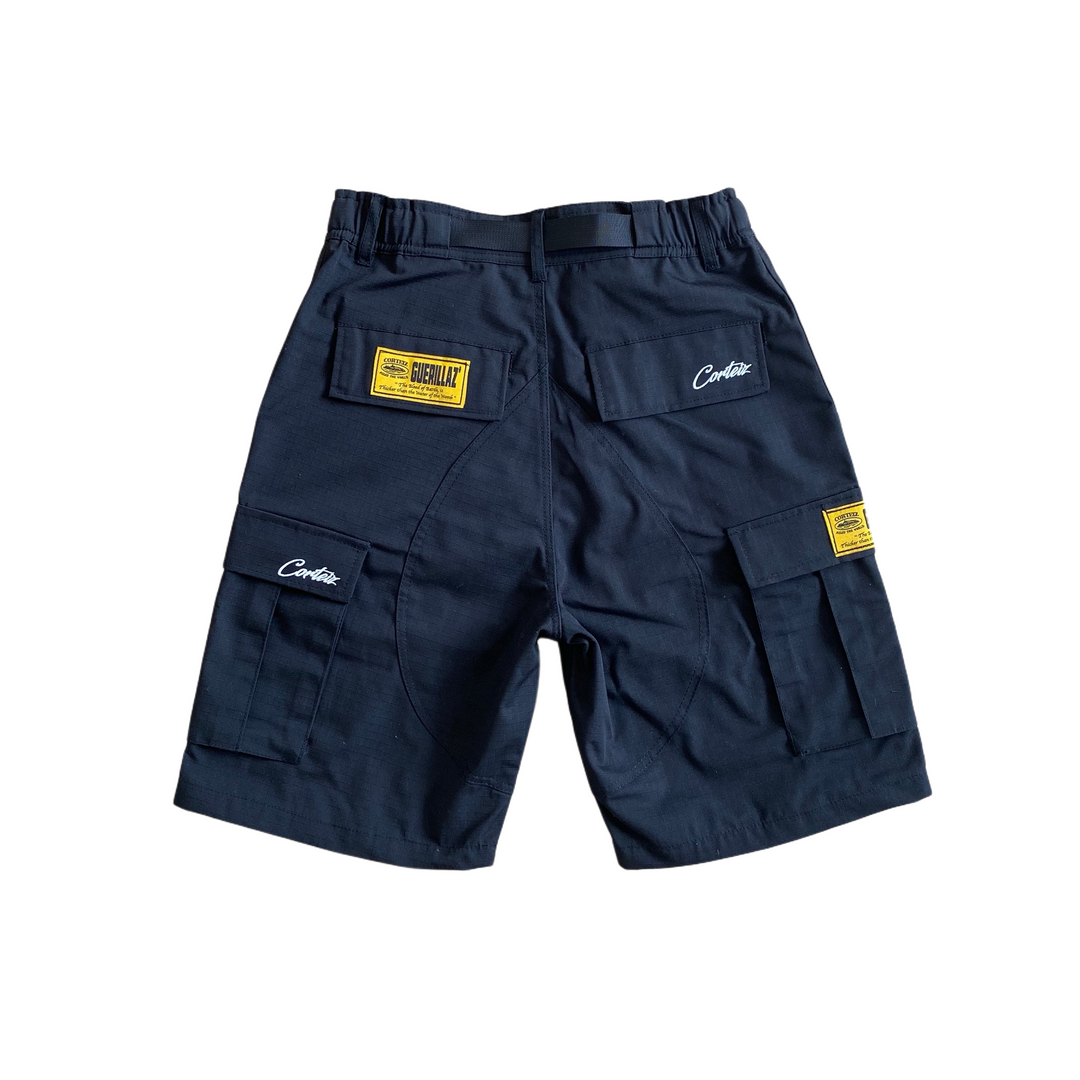 Alcatraz Cargo Shorts Black