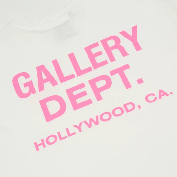 Distressed Print Tee Pink