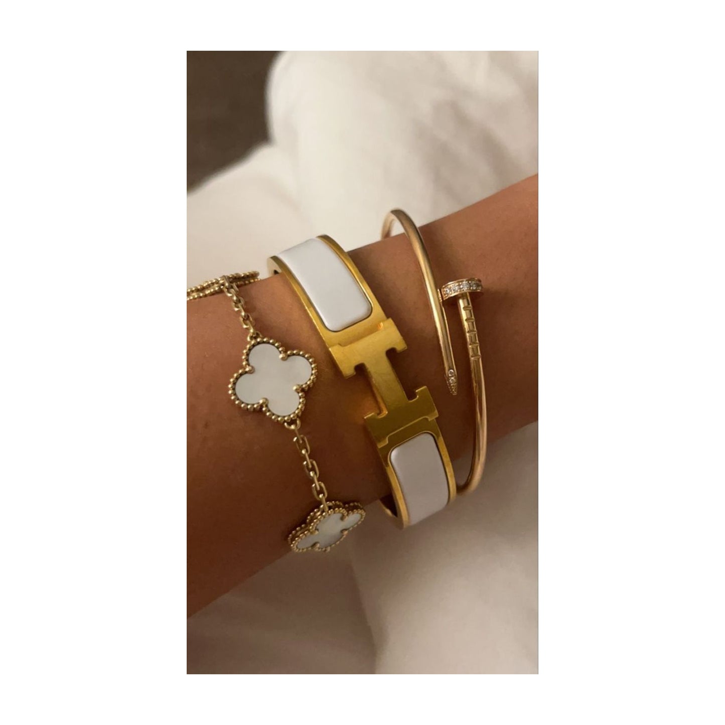 Weißes Helen Armband