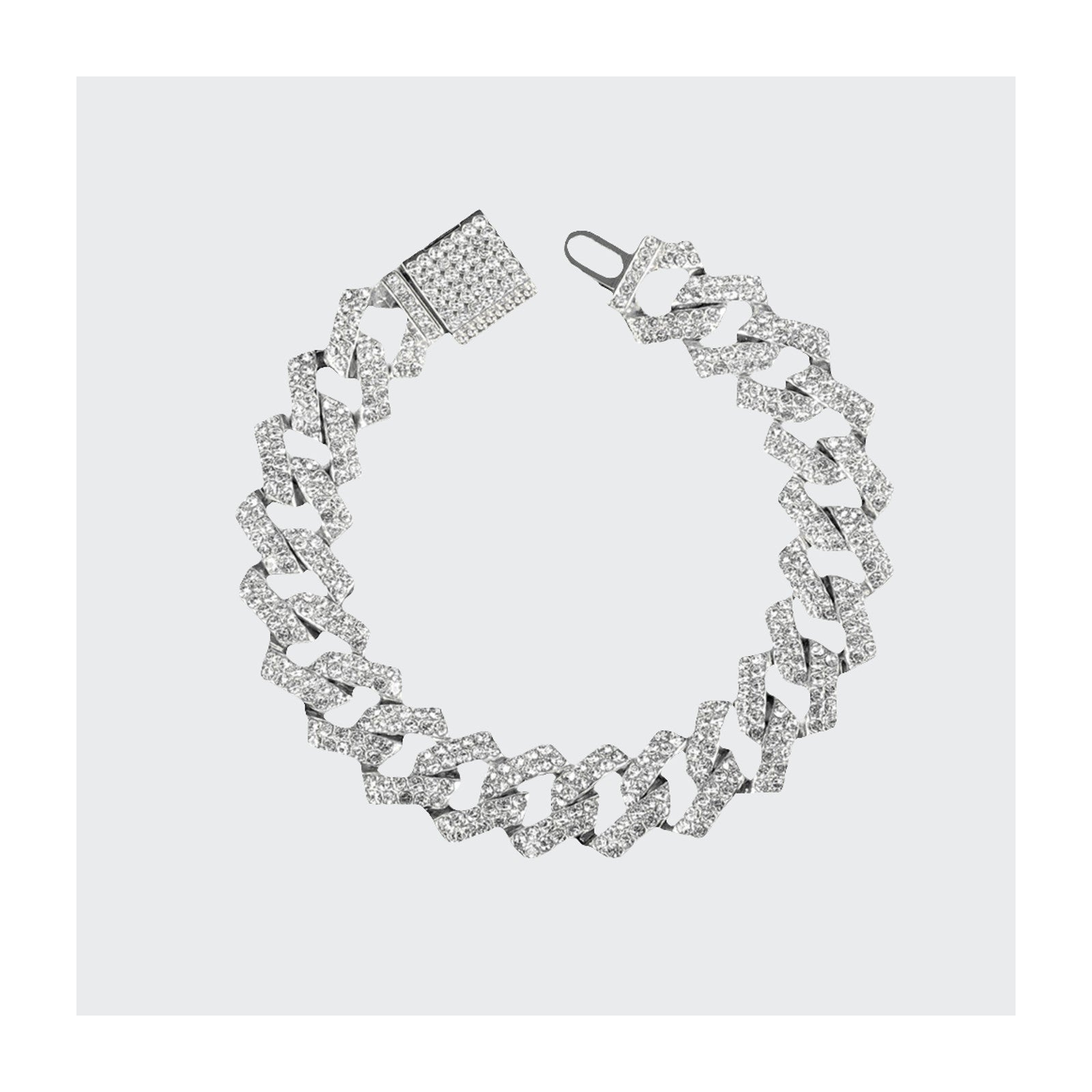 Iced Out Bracelet - Silber