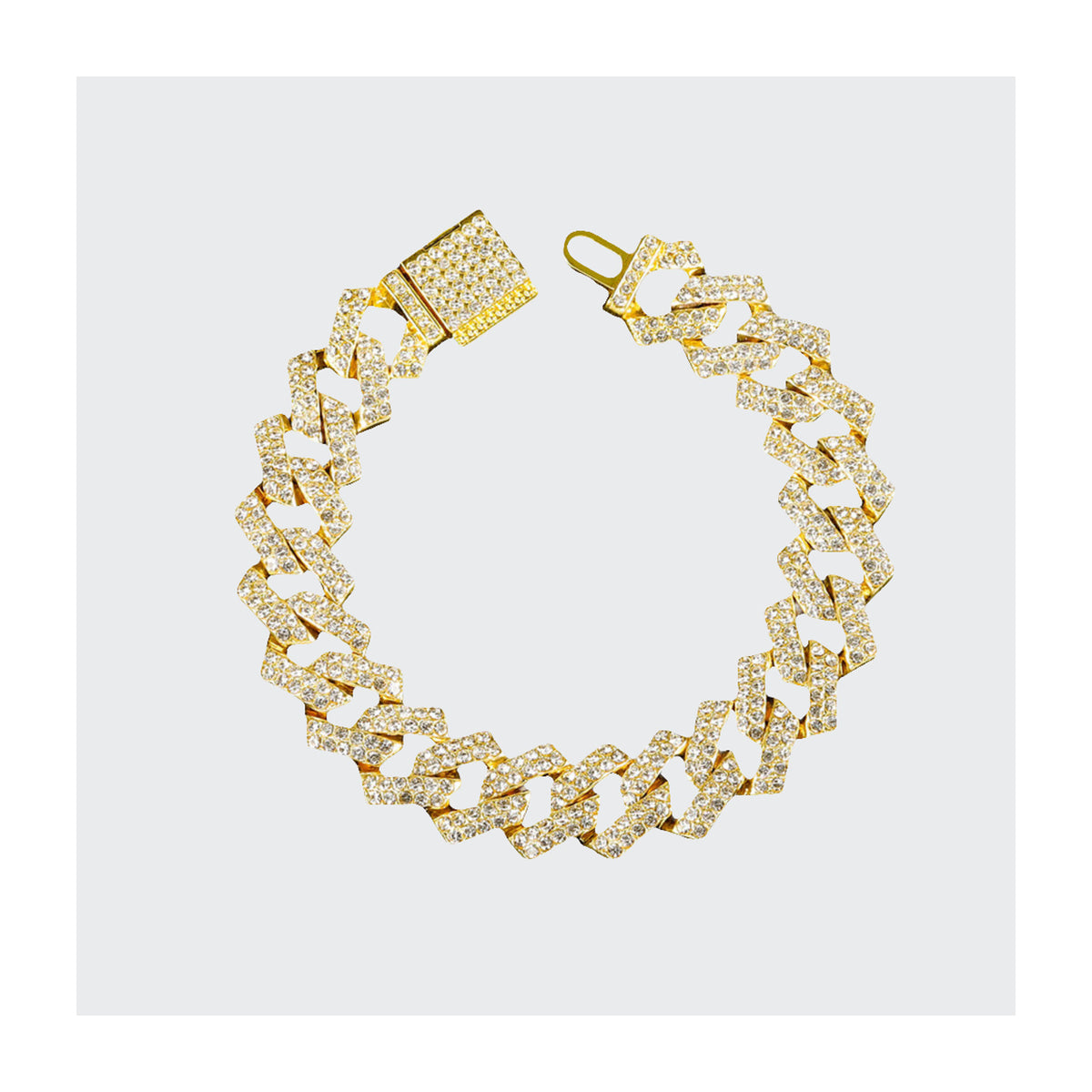 Iced Out Bracelet - Gold