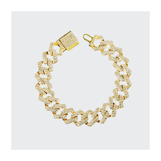 Iced Out Bracelet - Gold