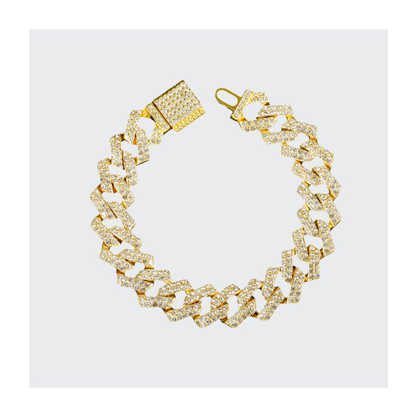 Iced Out Bracelet - Gold