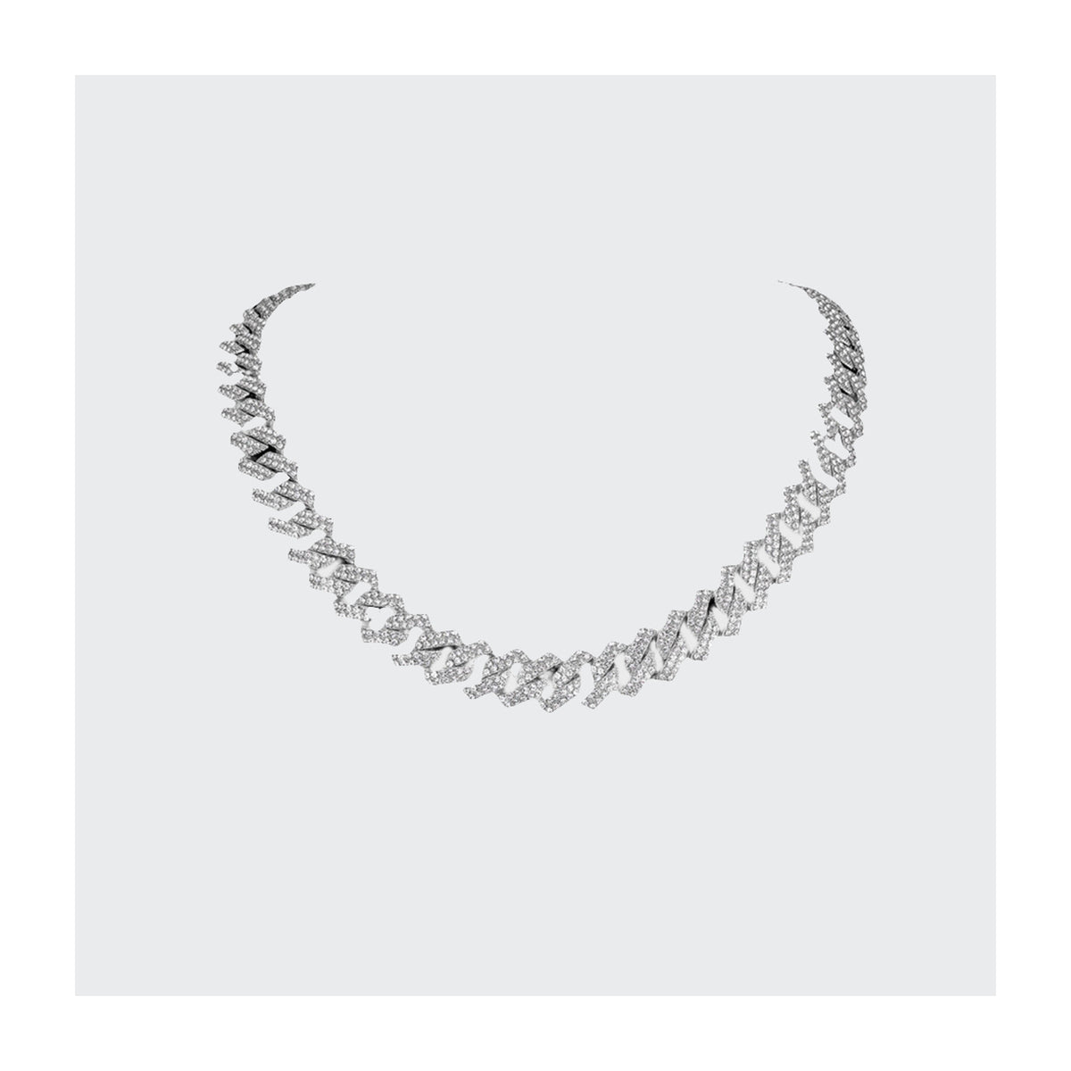 Iced Out Chain- Silber