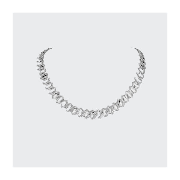 Iced Out Chain- Silber