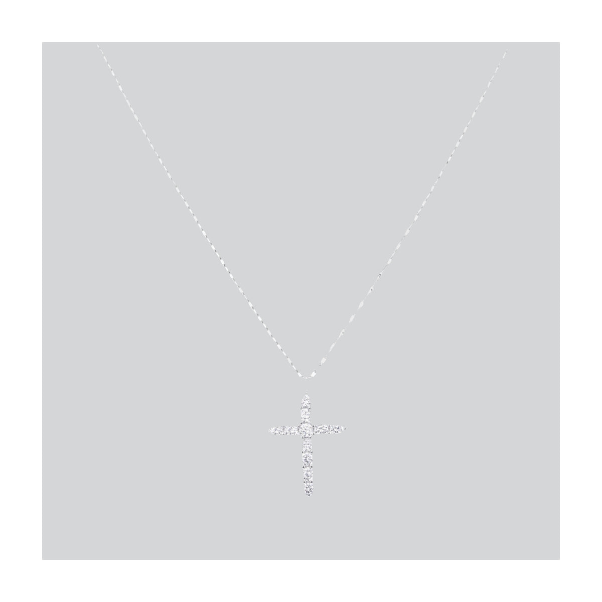 Kreuzkette - Silber